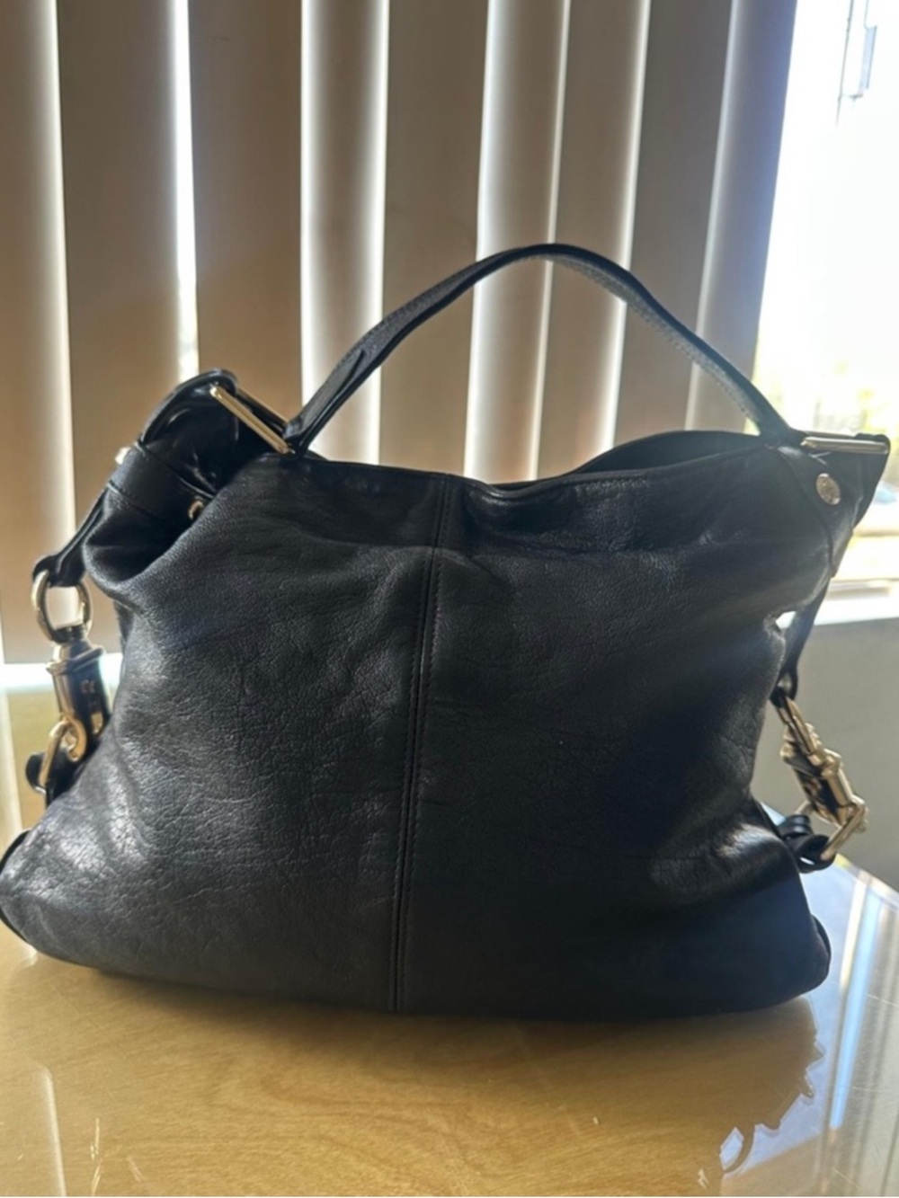 Rebecca Minkoff Nikki Hobo Bag Black Leather Shoulder Bag Slouchy Boho Chic. - Picture 4 of 11
